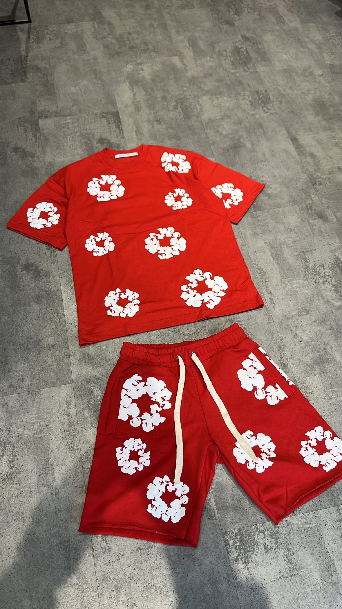 Ensemble T-Shirt/Short Rouge