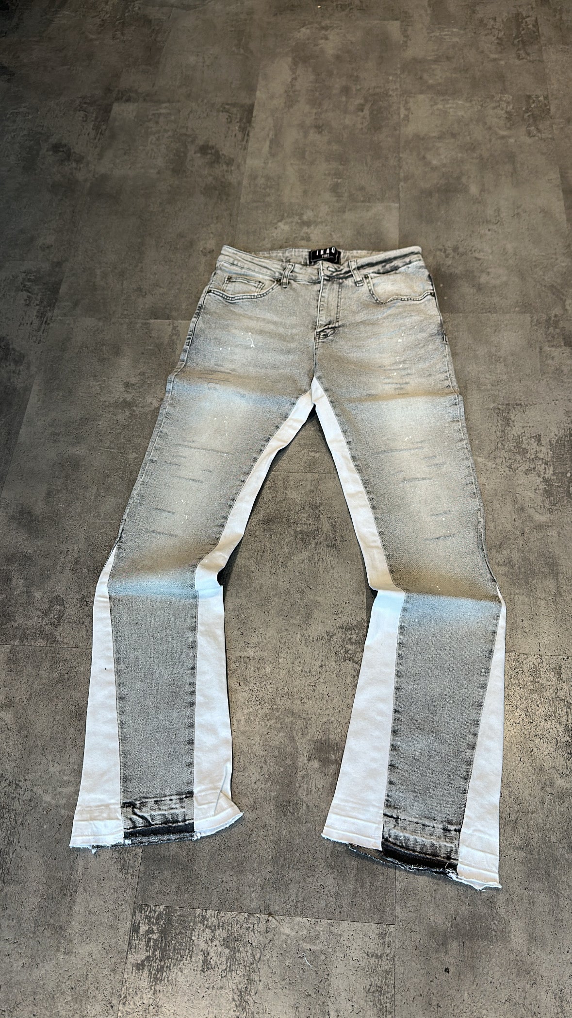 Jean Flare Light Grey