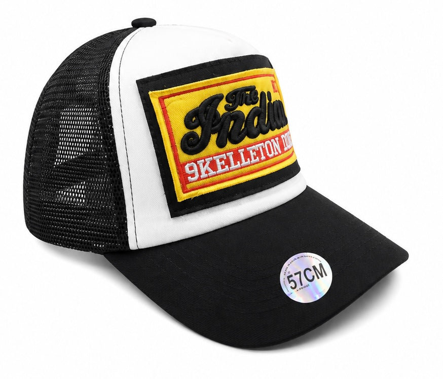 Casquette Trucker The Indian – Noir & Blanc