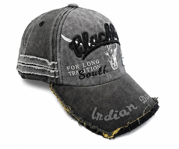 Casquette Vintage Black Rebel – Gris Anthracite