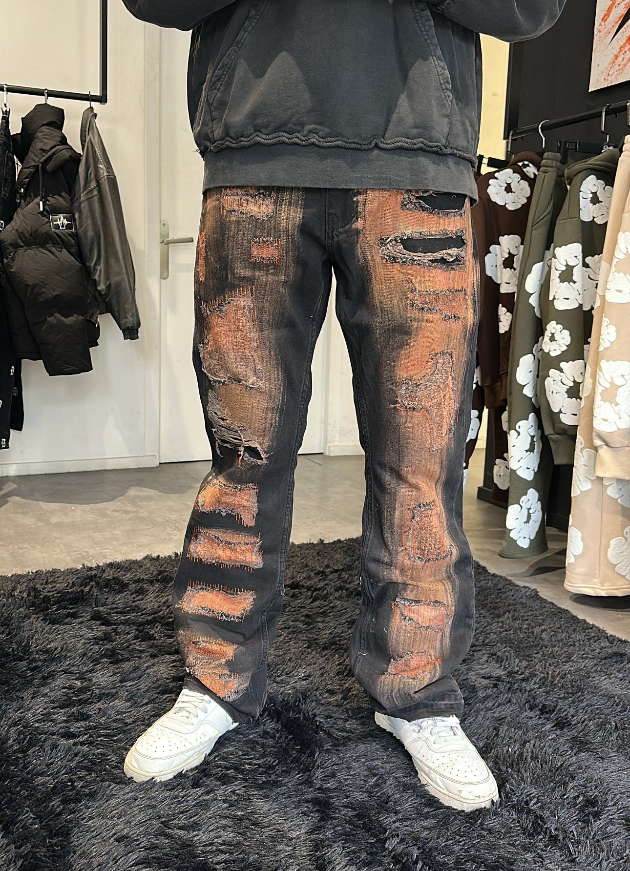 Jean Destroy Délavé – Black Rust