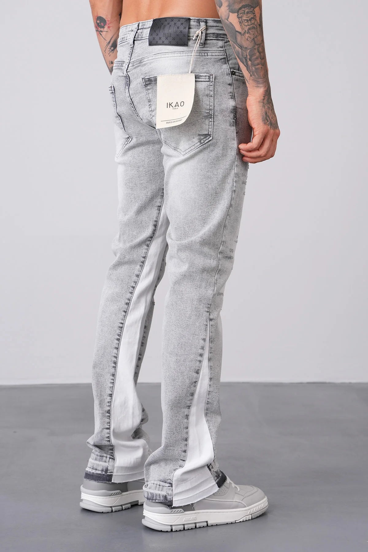 Jean Flare Light Grey