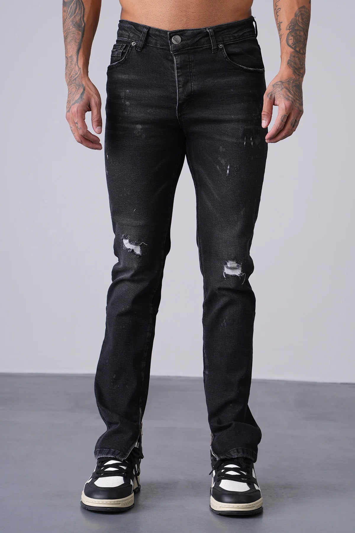 Jean Zipped Black