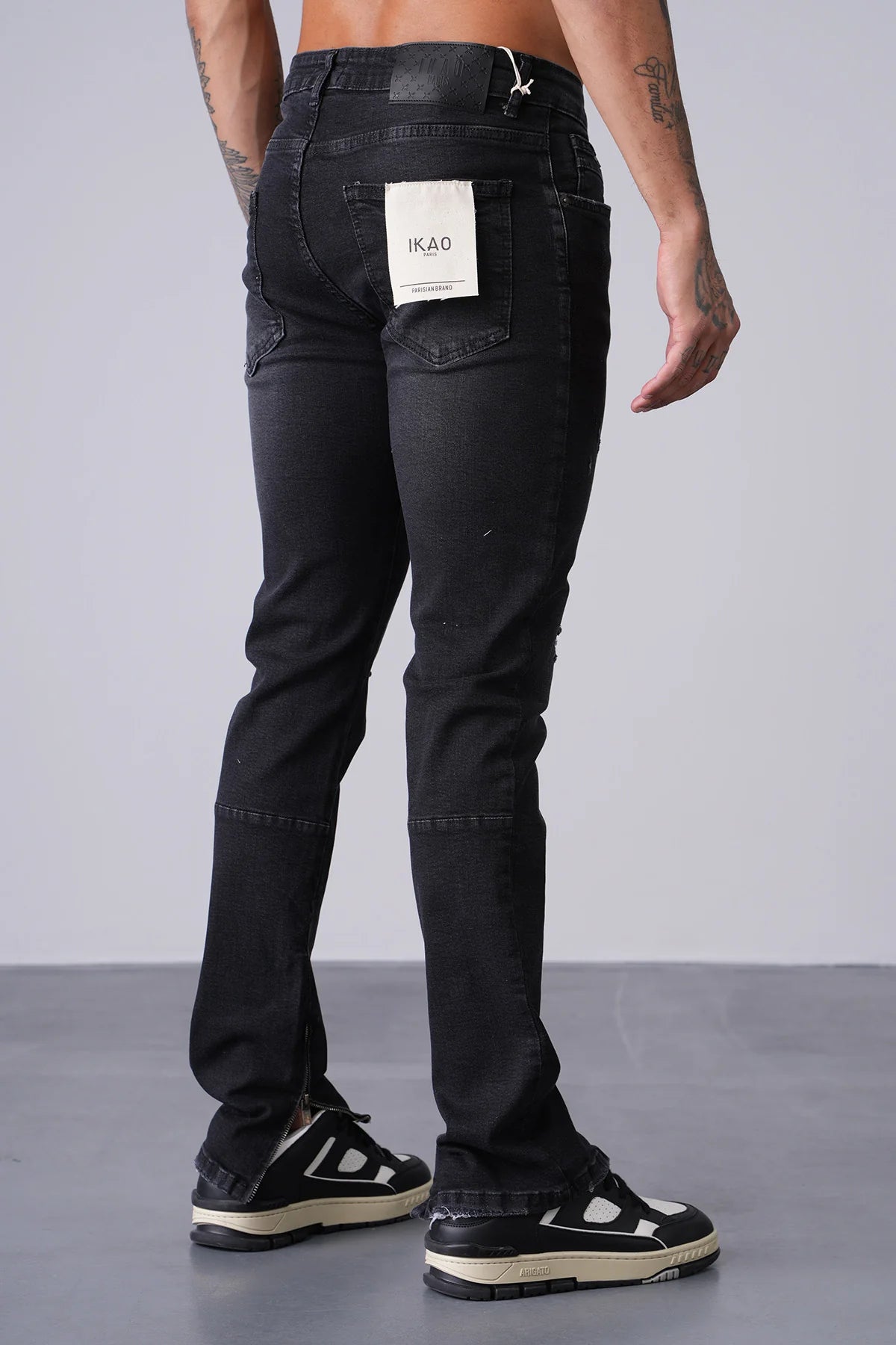 Jean Zipped Black