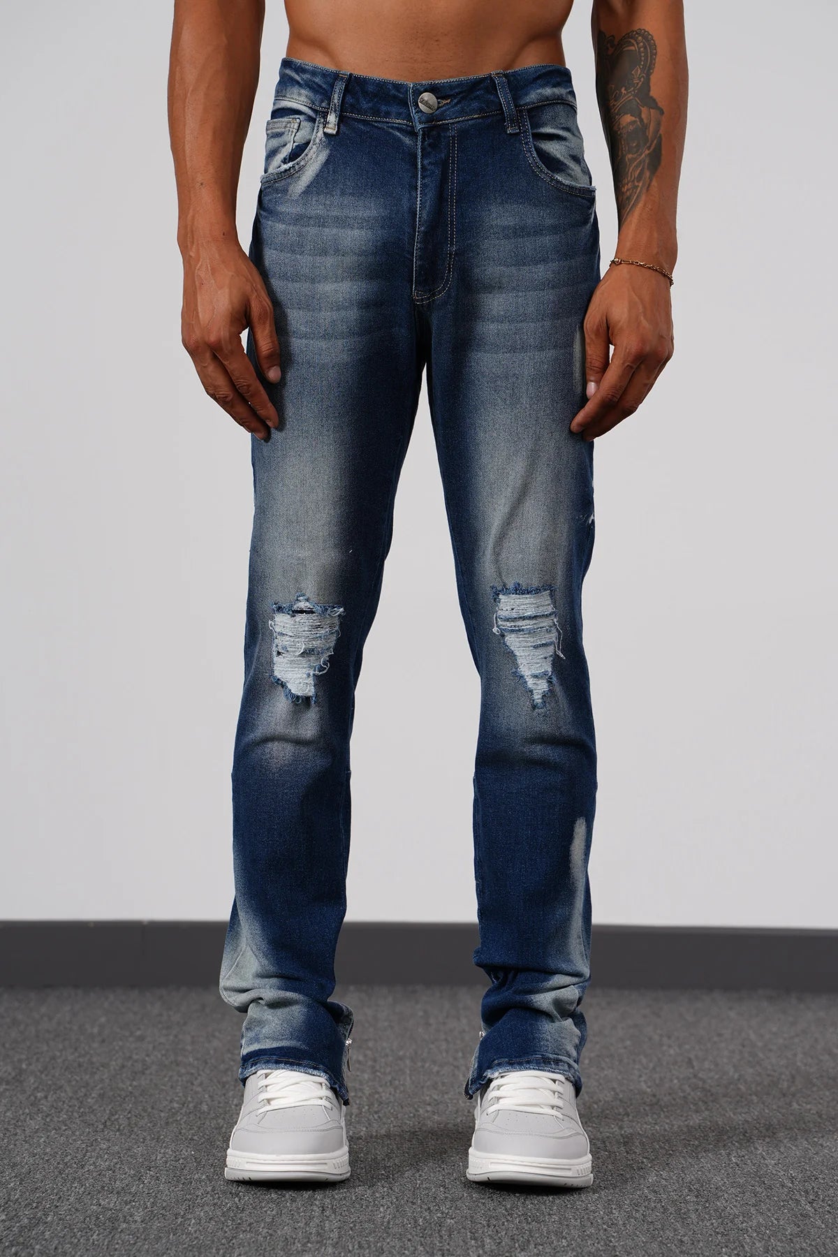 Jean Zipped Blue