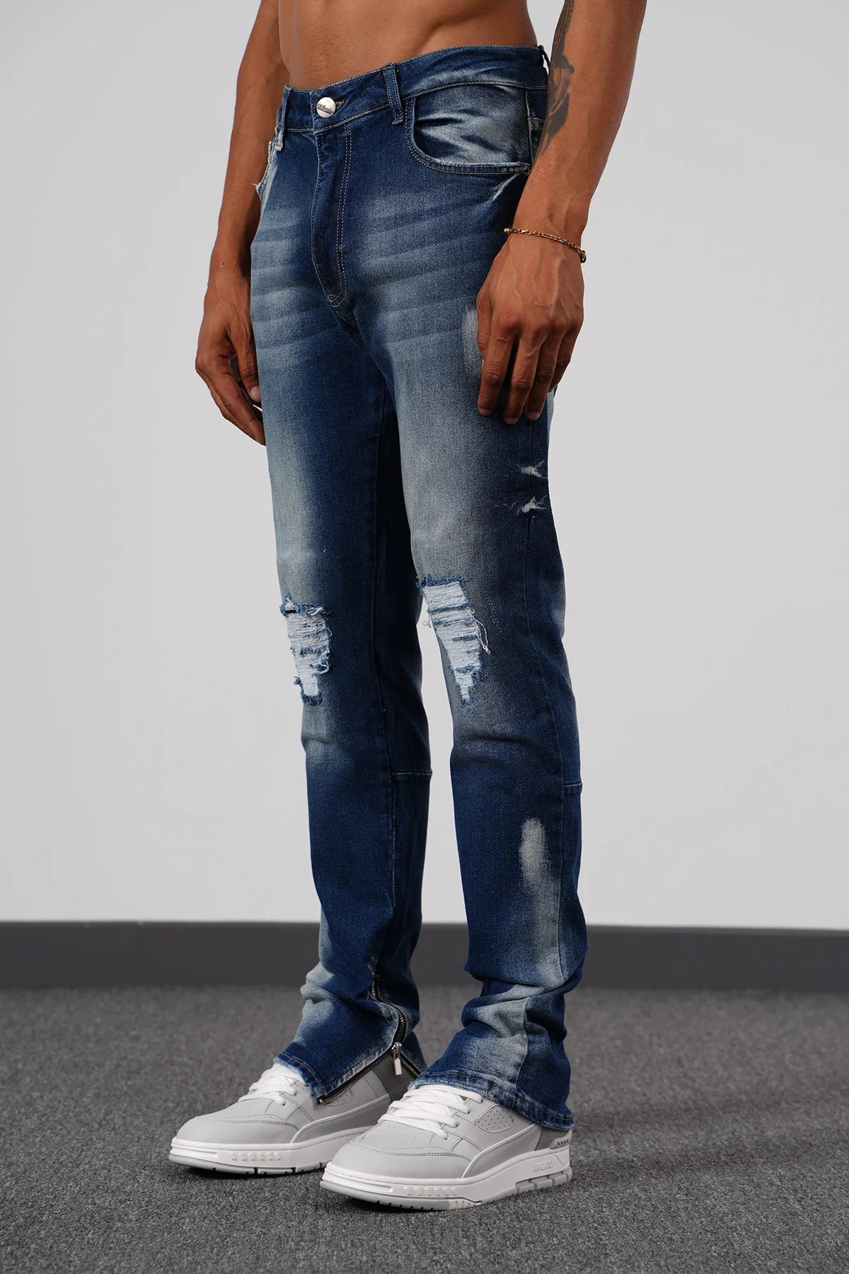 Jean Zipped Blue