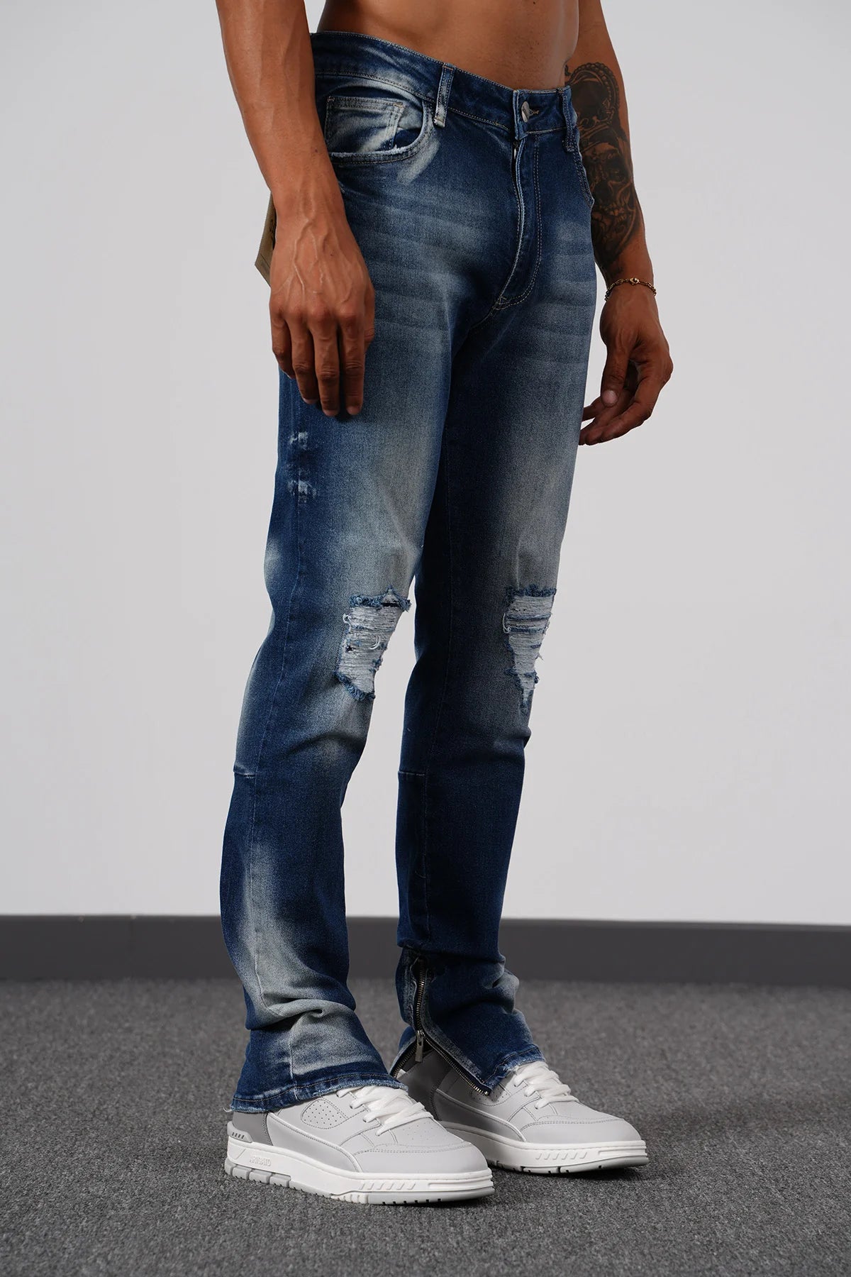 Jean Zipped Blue