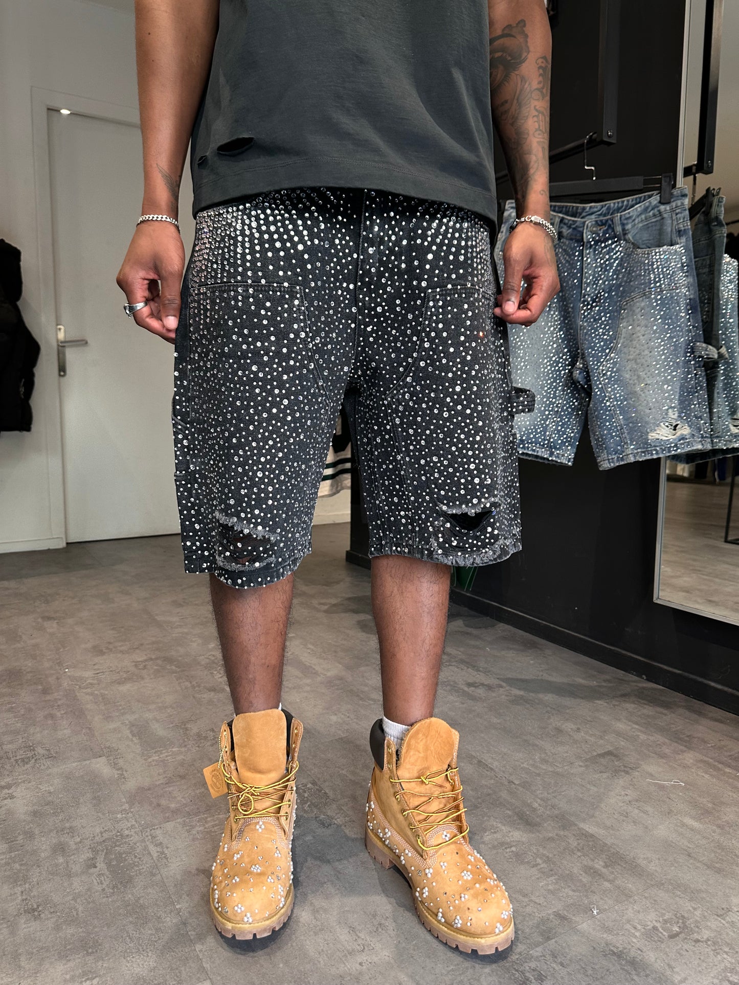 Short Jean Étoilées