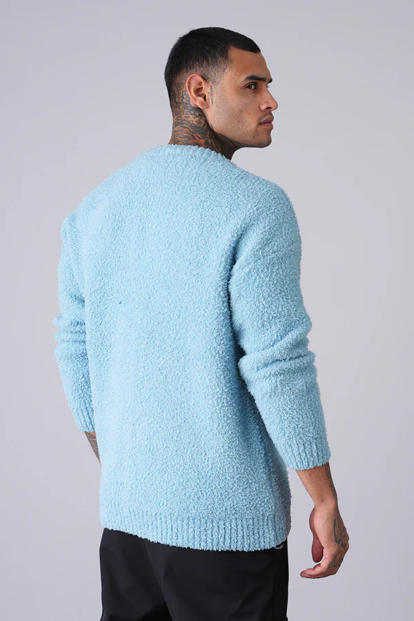 Cardigan- Noir, Blanc & Bleu