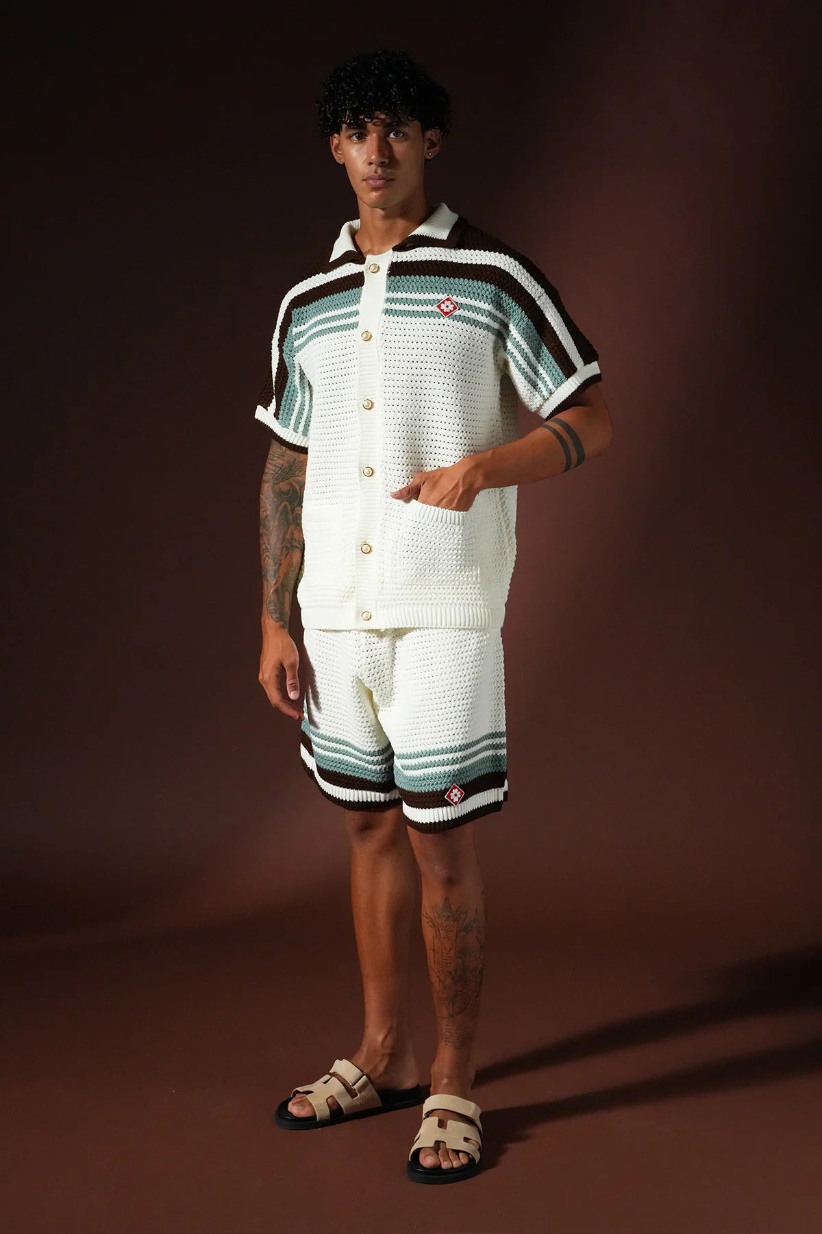 Ensemble Maille Premium – Chemise & Short