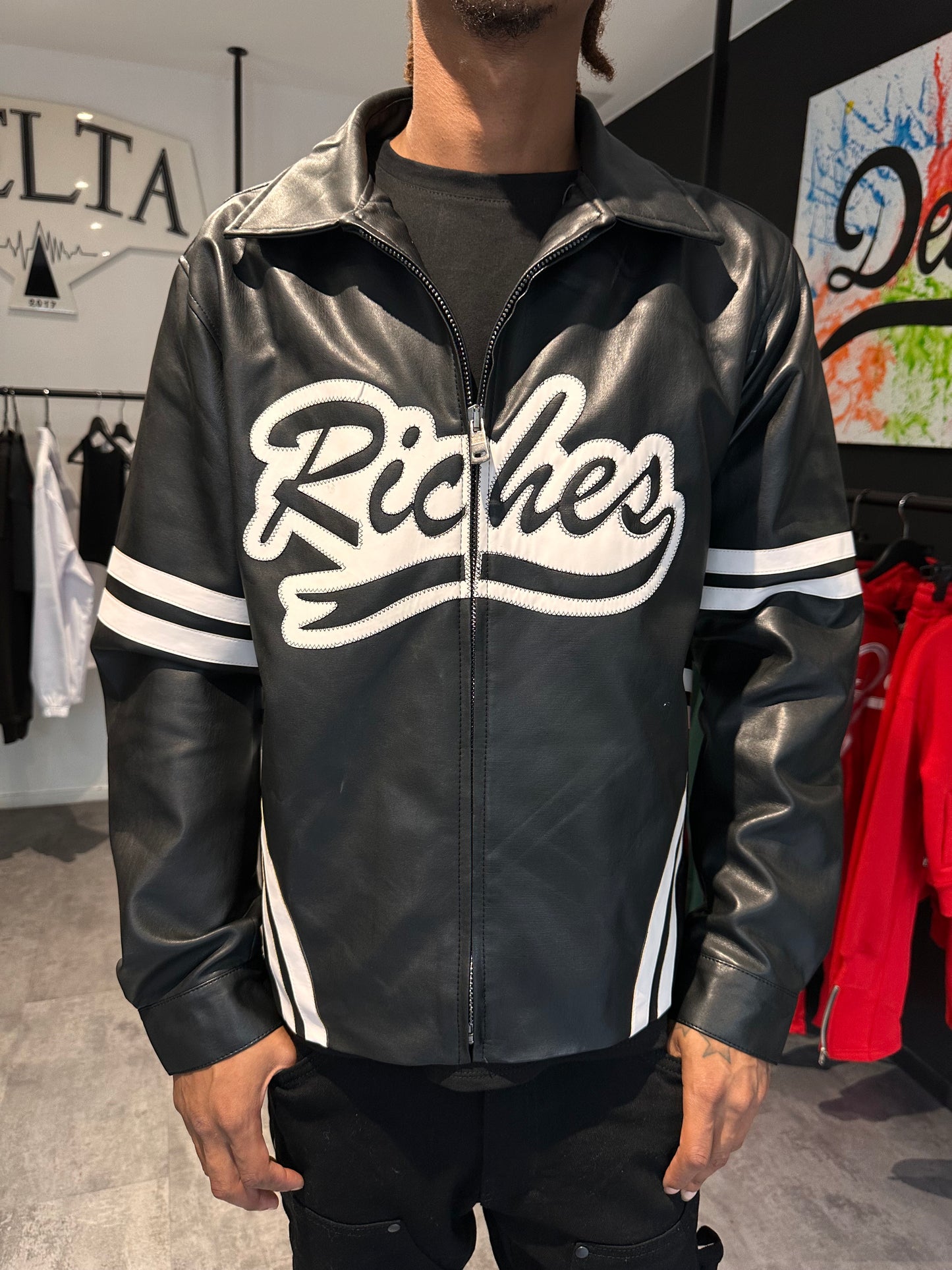 Veste Cuir - RICHES PARIS