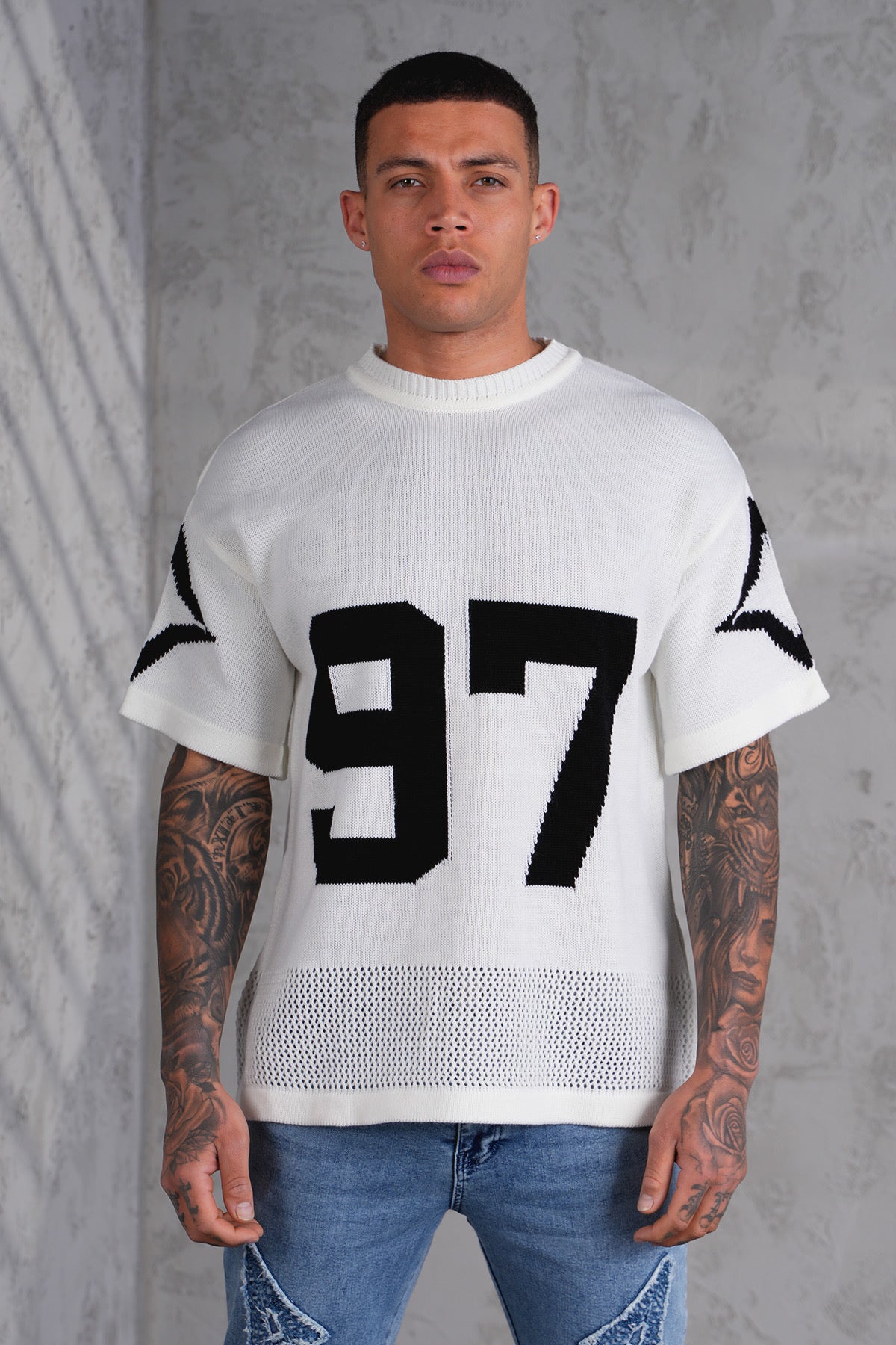 T-Shirt Maille Blanc