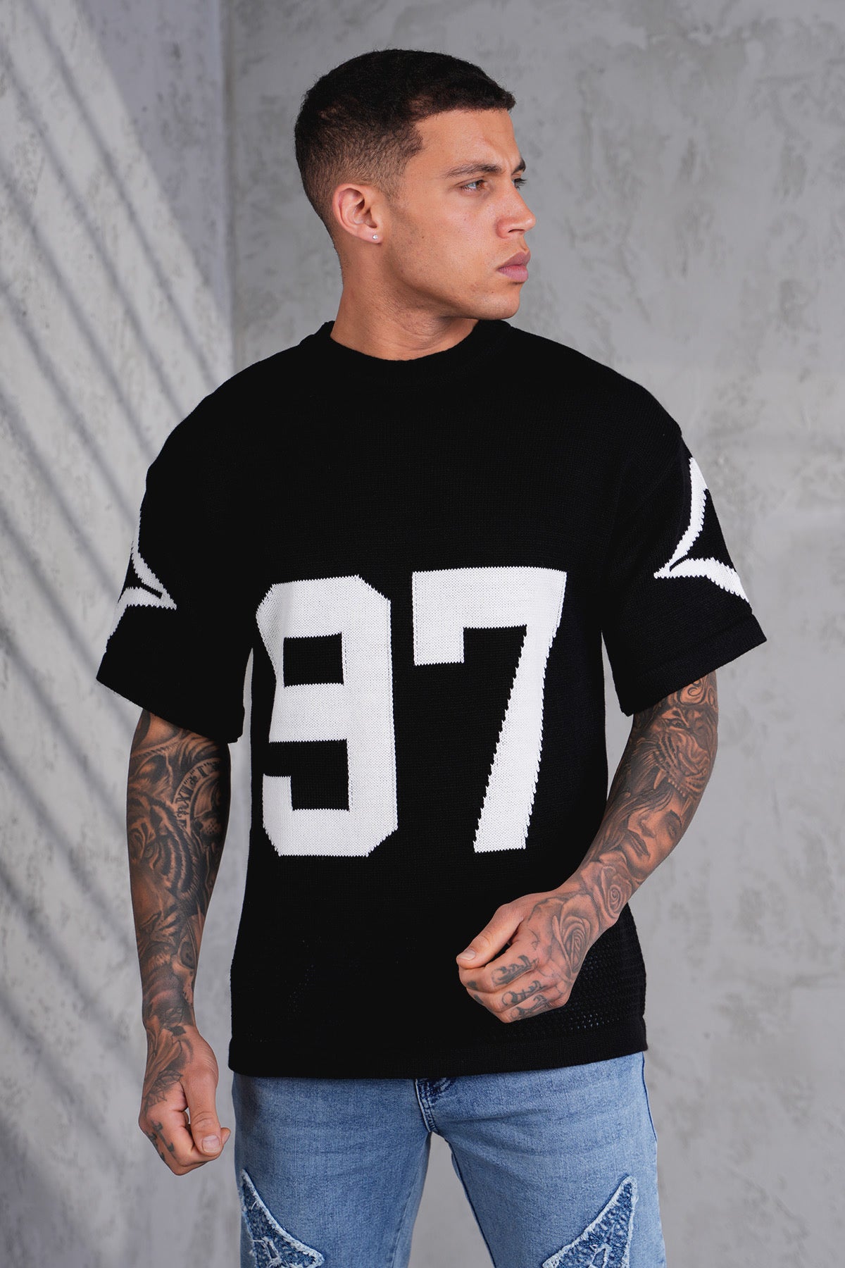 T-Shirt Maille Noir