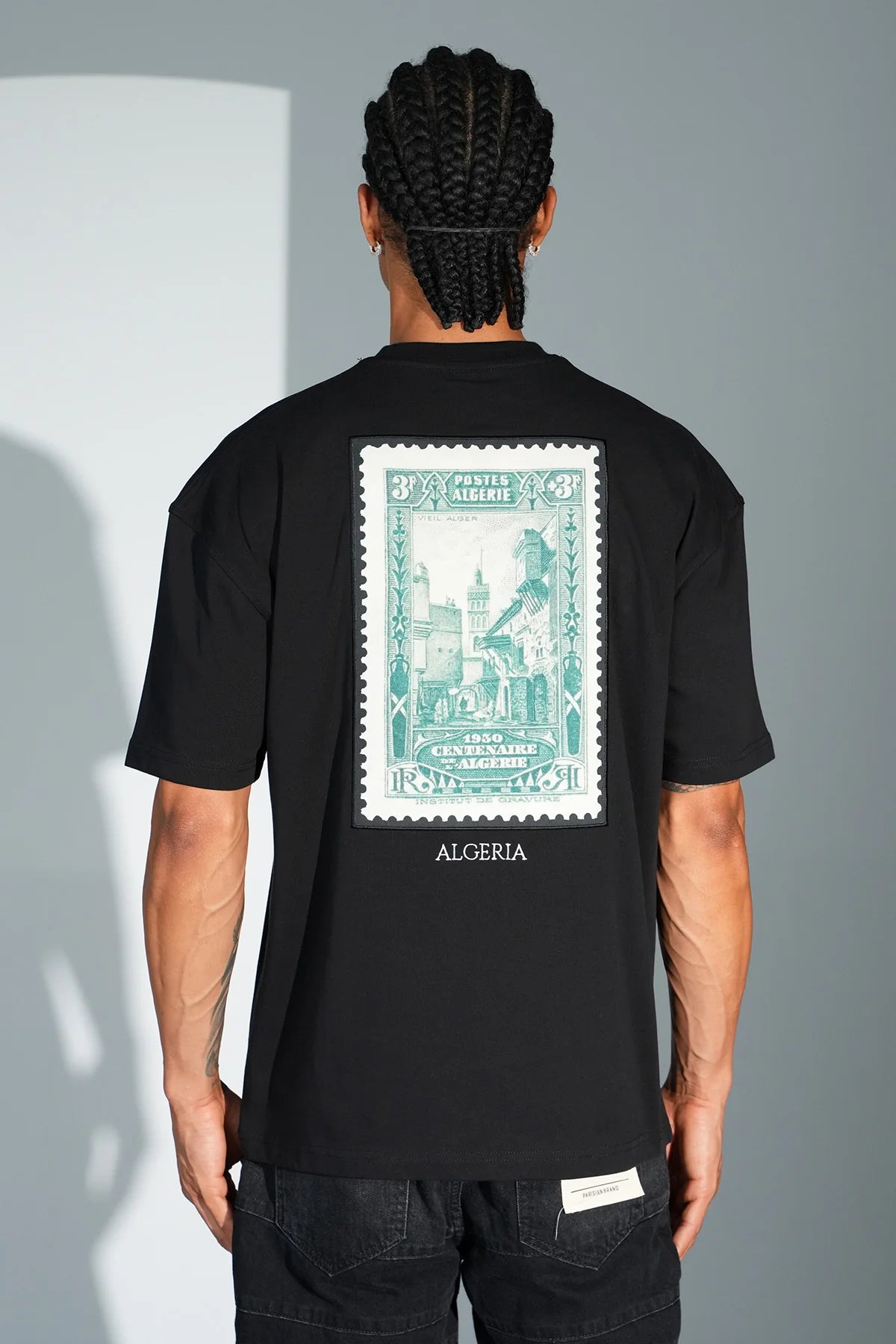 T-shirt Oversize "Timbre Centenaire Algérie"