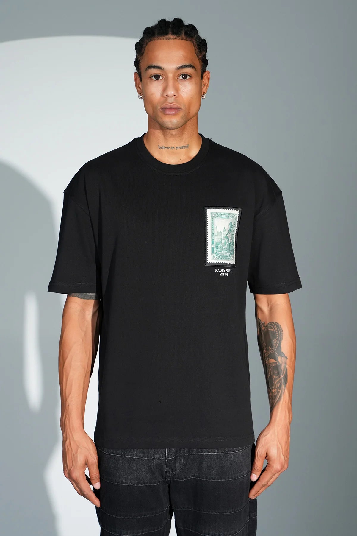 T-shirt Oversize "Timbre Centenaire Algérie"
