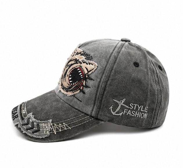 Casquette Vintage Sharks – Gris Délavé