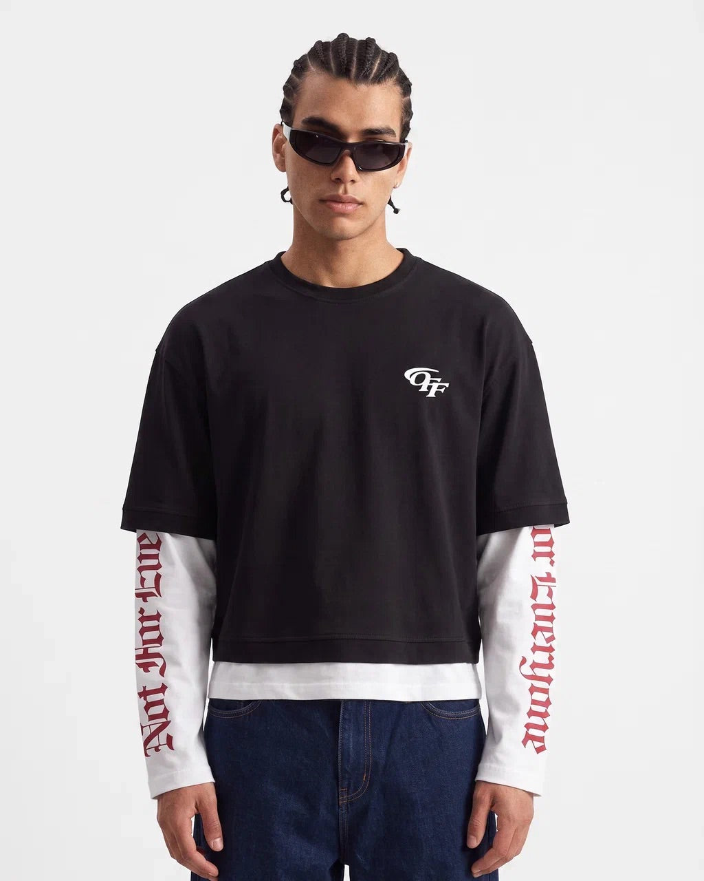 T-shirt Double Manches “Not For Everyone” – Noir / Blanc