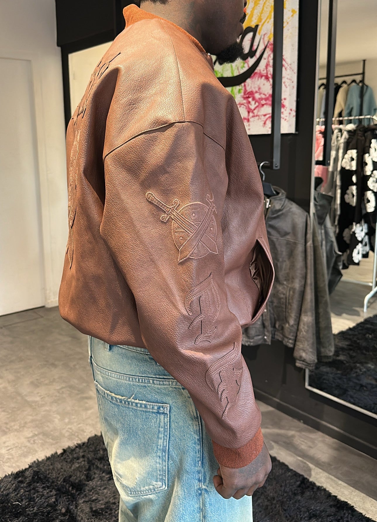 Veste “Warrior Spirit”- Noir et Marron