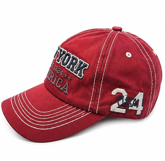 Casquette Vintage New York – Rouge