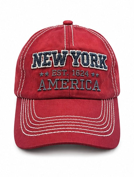 Casquette Vintage New York – Rouge