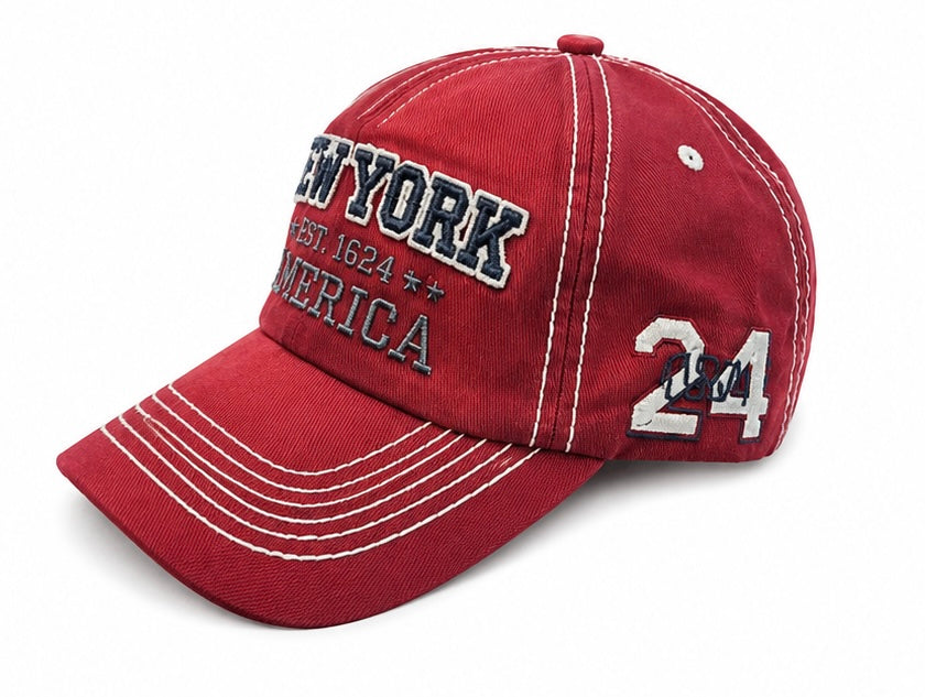 Casquette Vintage New York – Rouge