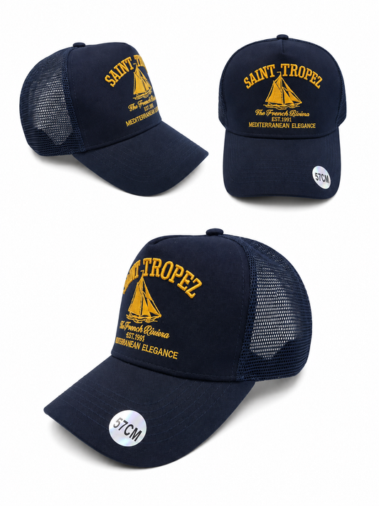Casquette Trucker Saint-Tropez – Bleu Marine