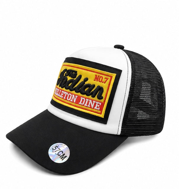 Casquette Trucker The Indian – Noir & Blanc