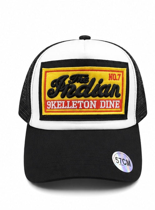 Casquette Trucker The Indian – Noir & Blanc