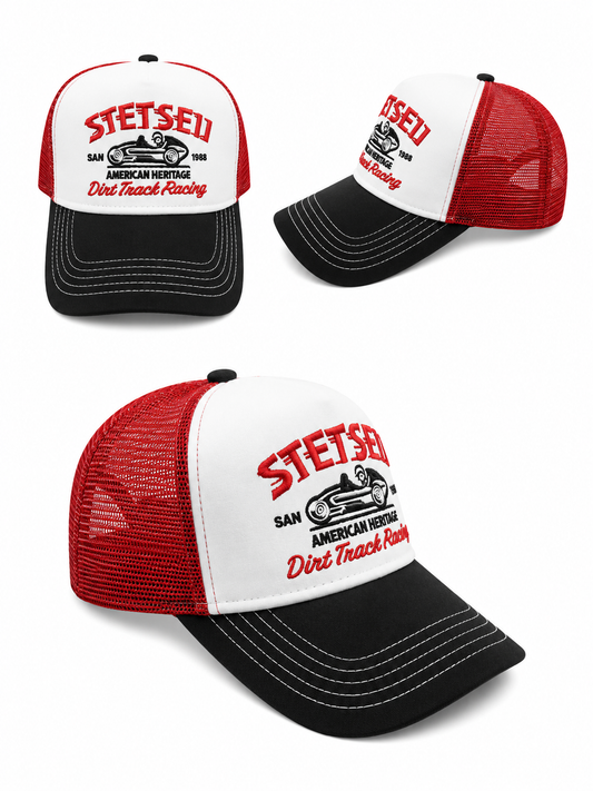 Casquette Trucker Racing – Rouge & Noir