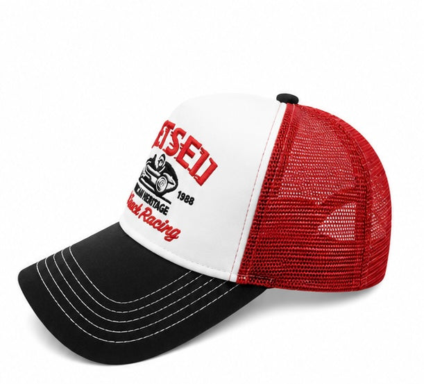 Casquette Trucker Racing – Rouge & Noir