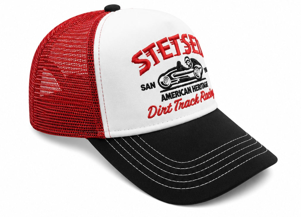 Casquette Trucker Racing – Rouge & Noir