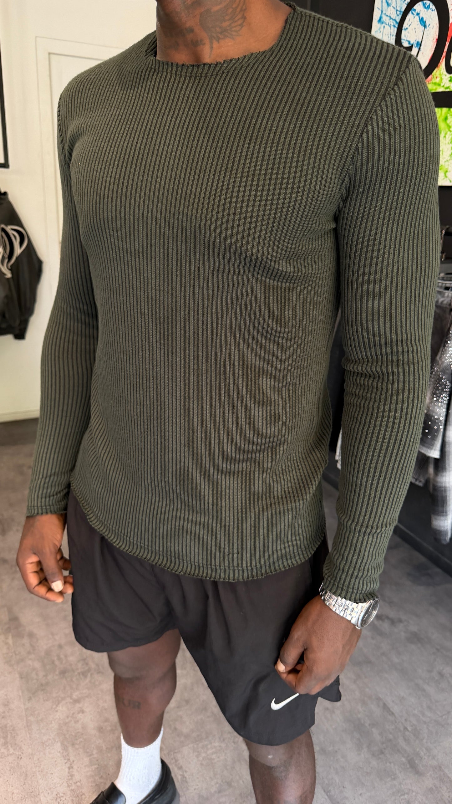 Pull Maille Côtelée Premium
