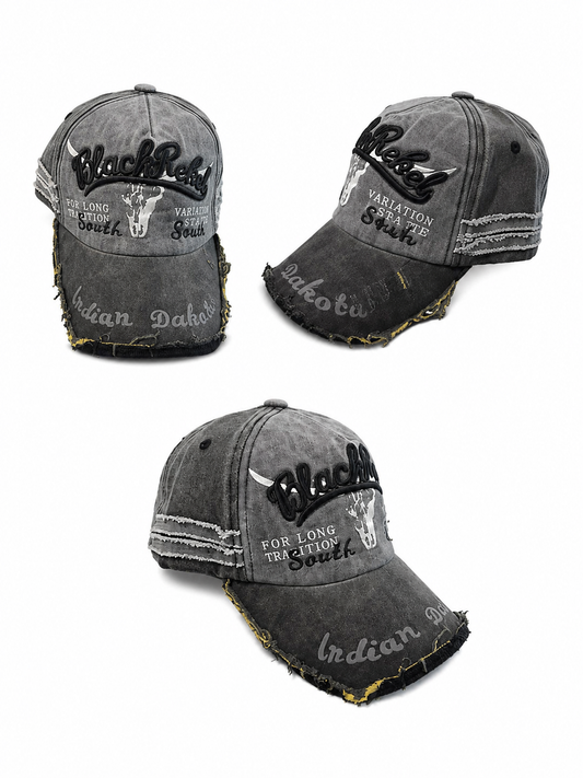 Casquette Vintage Black Rebel – Gris Anthracite