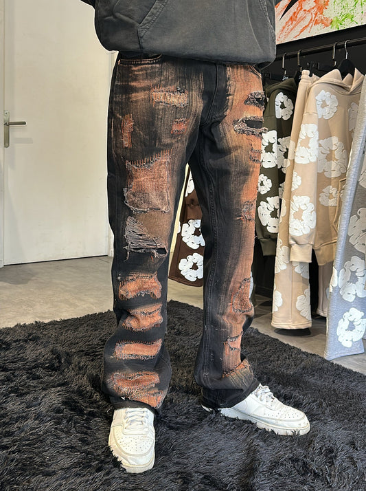 Jean Destroy Délavé – Black Rust