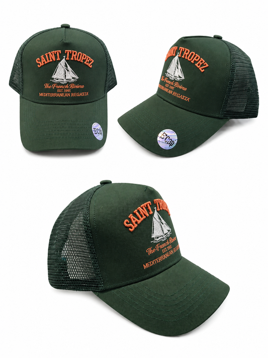 Casquette Trucker Saint-Tropez – Vert Sapin