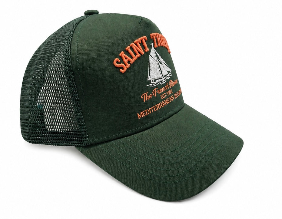 Casquette Trucker Saint-Tropez – Vert Sapin