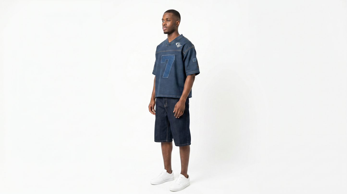 Denim Football Set “Seven”