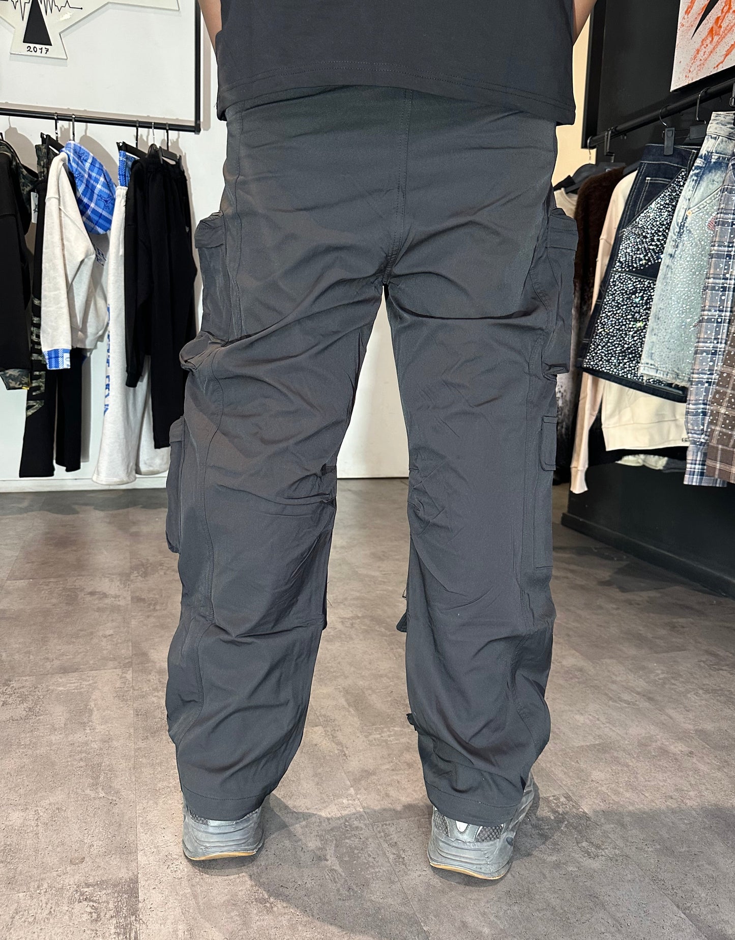 Pantalon Cargo Utility- Noir et Gris
