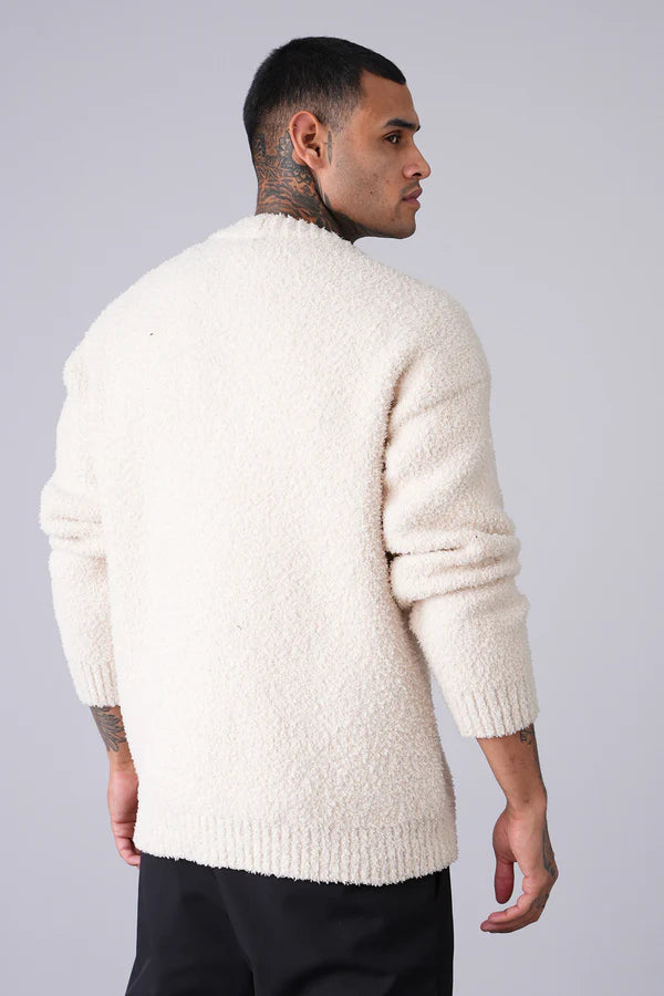 Cardigan- Noir, Blanc & Bleu