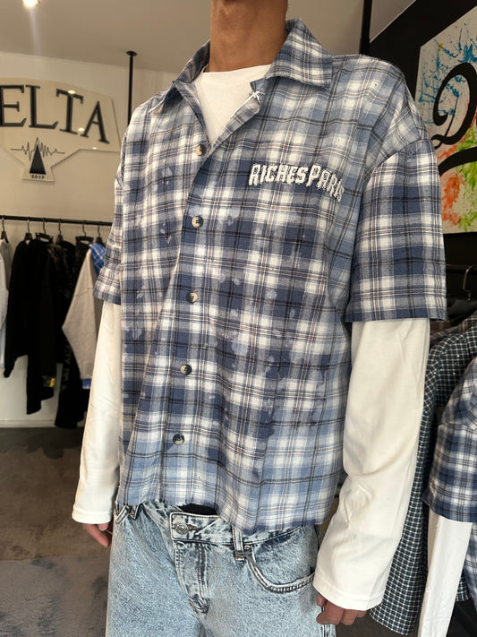 Chemise à carreaux « Riches Paris » longue sleeve