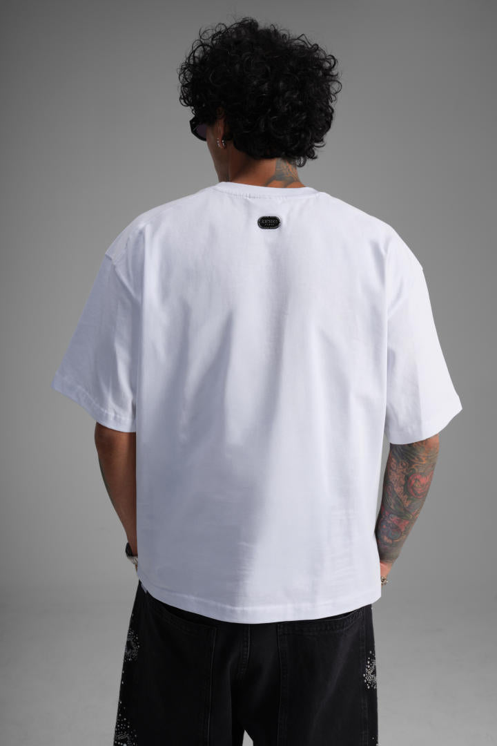 T-shirt Oversize « Riches Paris » – Blanc