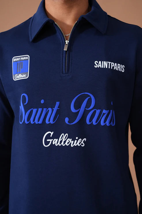 Sweat col zippé “Saint Paris Galleries”