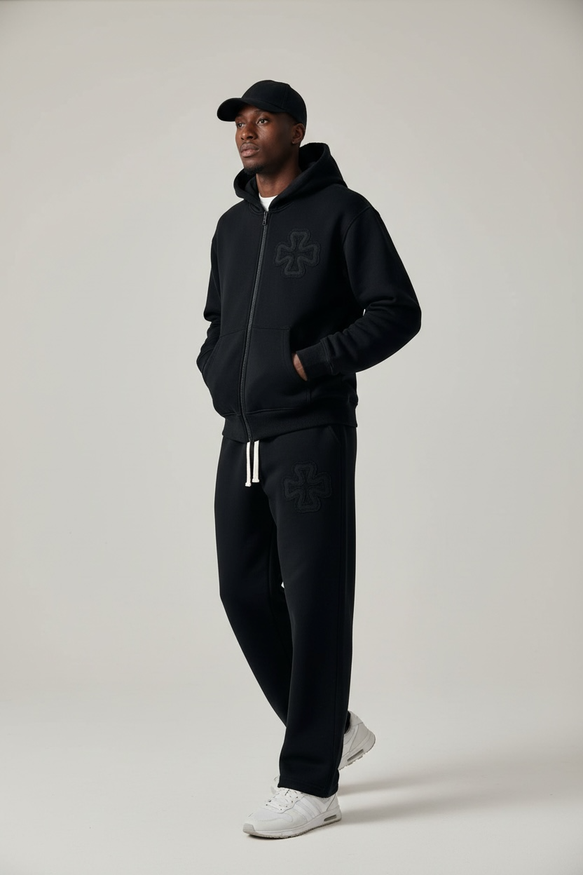 Ensemble “Cross” – Noir & Marron