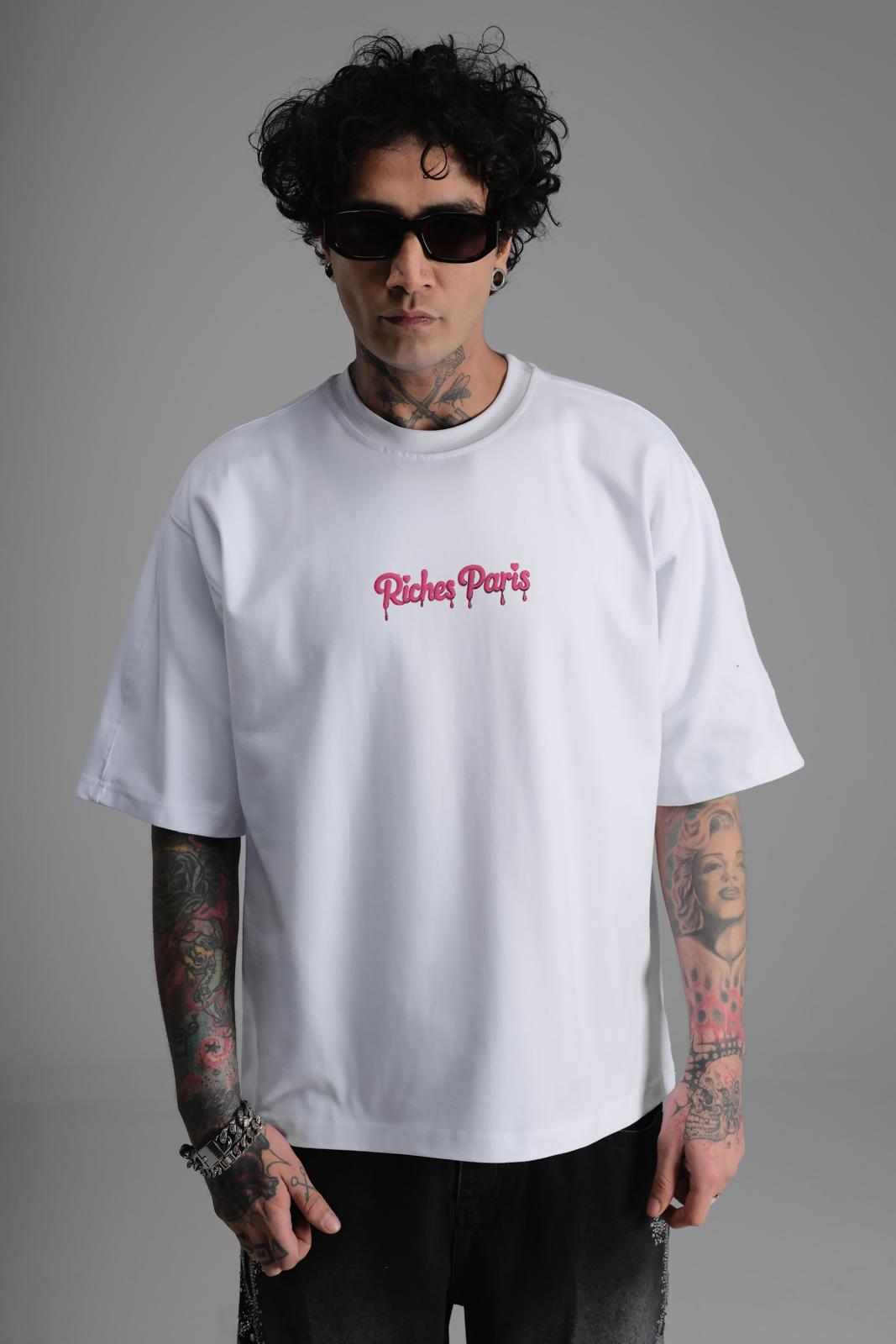 T-shirt Riches Paris – Logo Pink