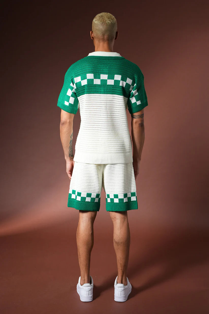 Ensemble Crochet Riviera – Vert & Blanc