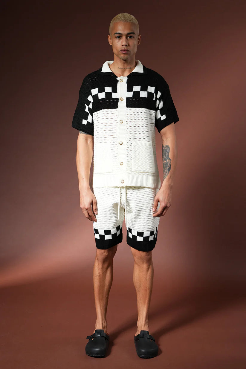 Ensemble Crochet Riviera – Noir & Blanc