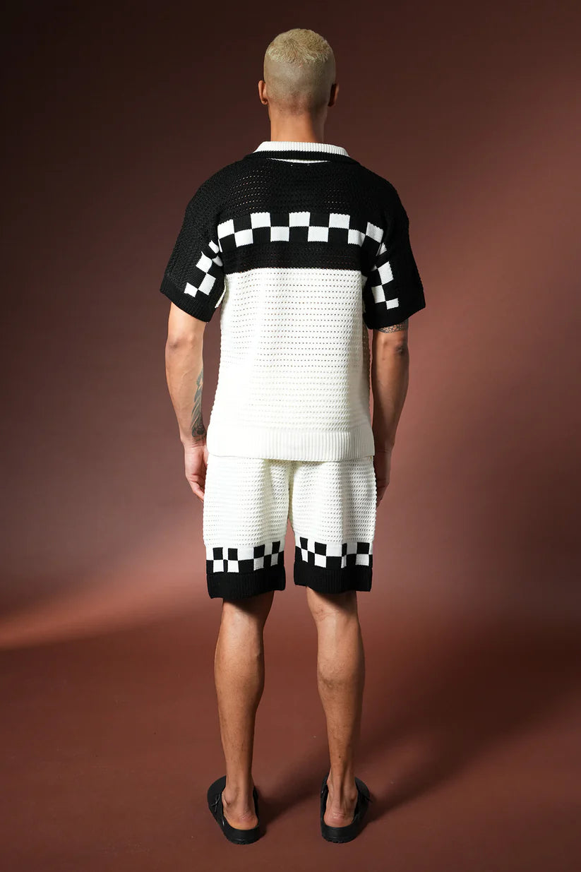 Ensemble Crochet Riviera – Noir & Blanc