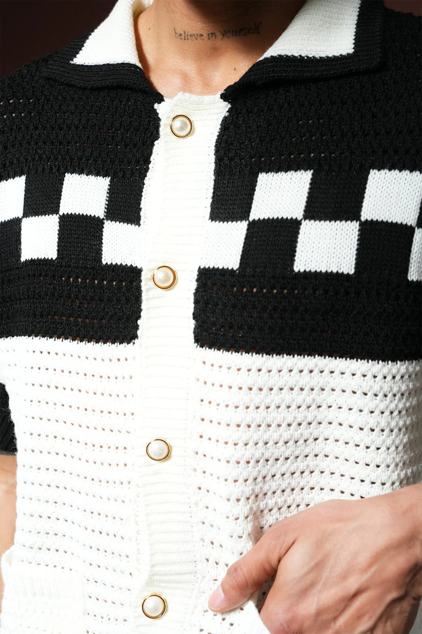 Ensemble Crochet Riviera – Noir & Blanc