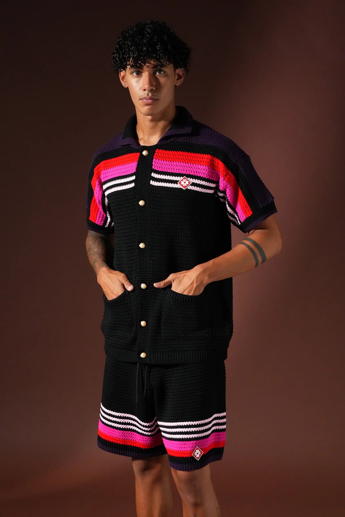 Ensemble Maille Premium – Chemise & Short
