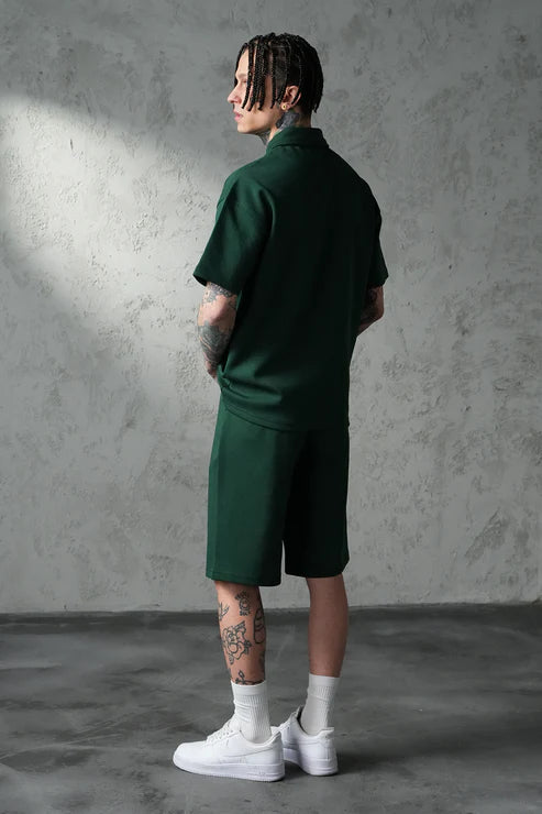 Ensemble Polo Zip Premium – Vert